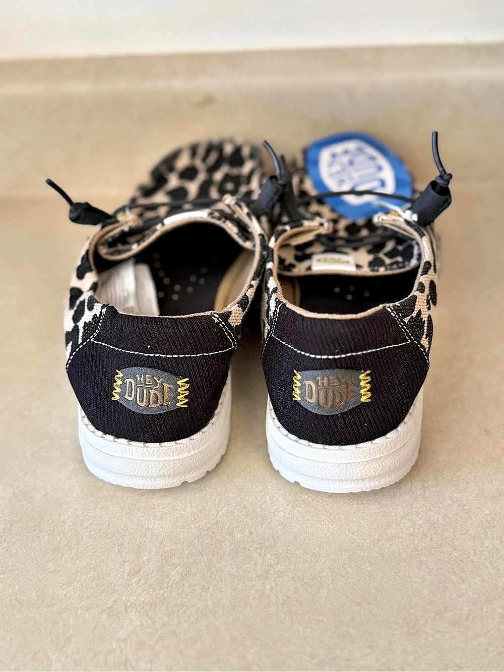 Hey Dude Wendy Leopard Print Sneakers - Picture 3 of 4